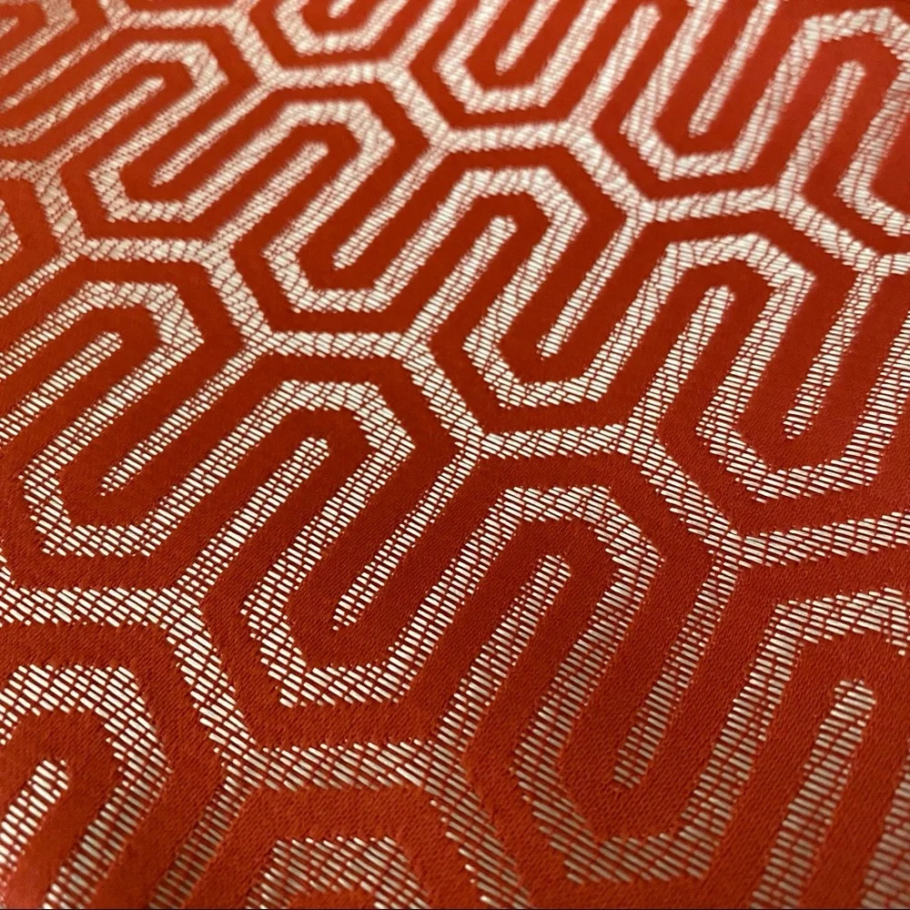 🎉HP | Luxury Home | Coral & Gold Geometric Design Jaquard Throw Pillow Covers